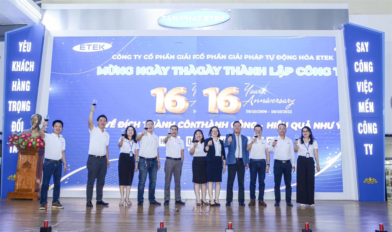 ETEK kỷ niệm 16 thành lập công ty: Về đích thành công, Hiệu quả như ý