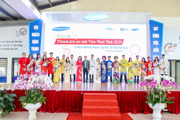 Một số hình ảnh  tại cuộc thi áo dài Thanh lịch Tân Phát ETEK 2021