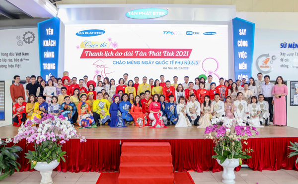 Hội thi thanh lịch áo dài Tân Phát Etek chào mừng ngày quốc tế phụ nữ 8/3.