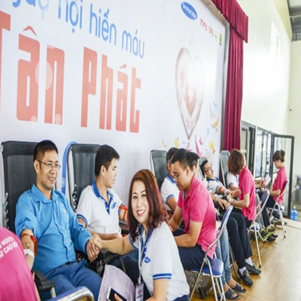  Hình ảnh đẹp tại ngày hội hiến máu Tân Phát 2019.