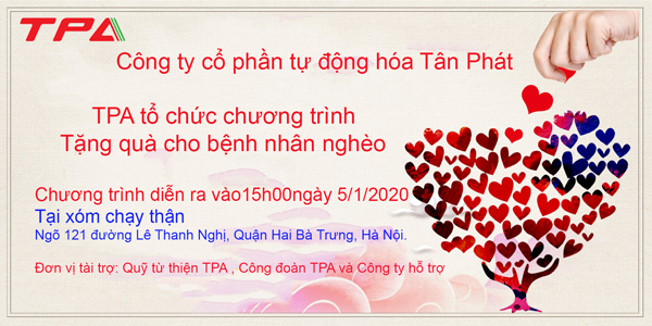 TPA tổ chức chương trình tặng quà cho bệnh nhân nghèo 